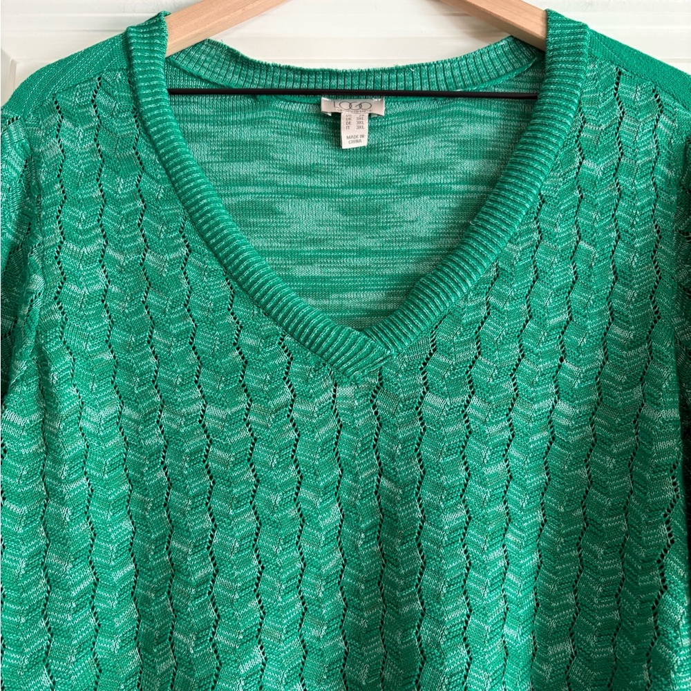 LOGO Lori Goldstein Women’s Lightweight Sweater - Picture 3 of 6
